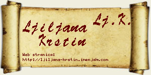 Ljiljana Krstin vizit kartica